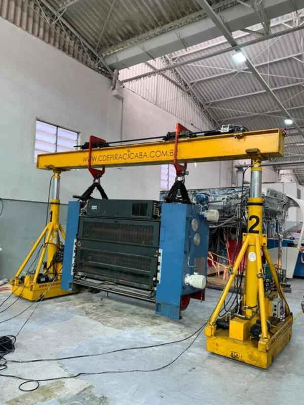 Montagem de pórticos