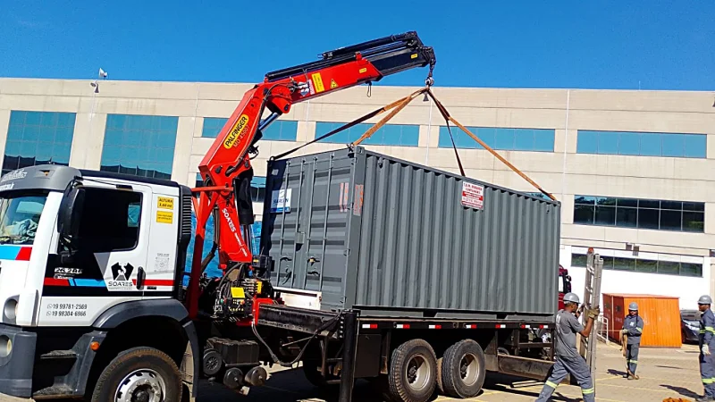 Movimentação e içamento de máquinas