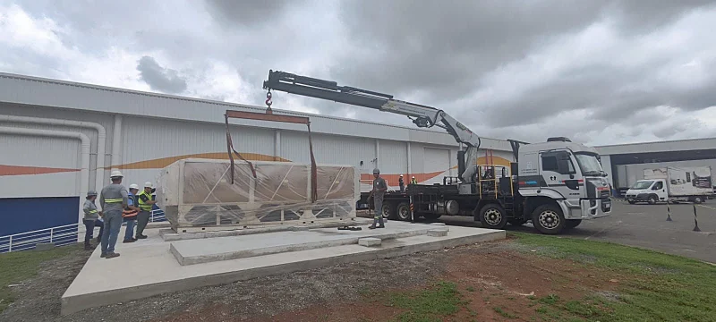 Movimentação de máquinas pesadas